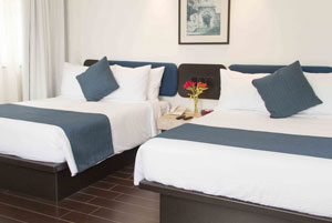 Habitacion Doble estándar con 2 camas dobles. | BW Puebla